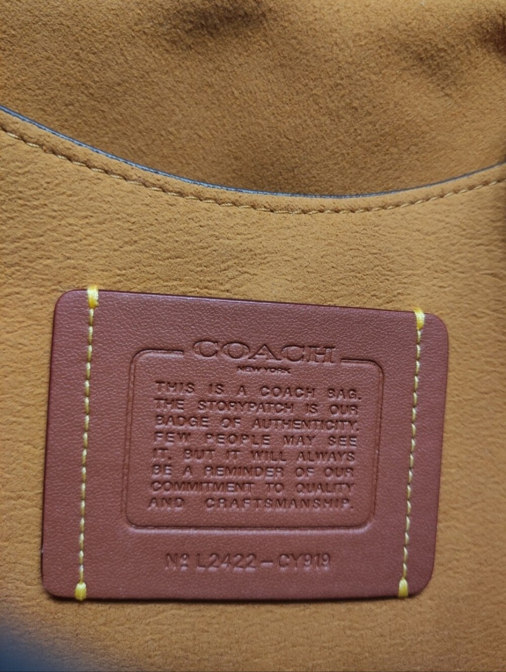 Coach CY919 Chain Tabby Shoulder Bag Honey Brown - Picture 15 of 16